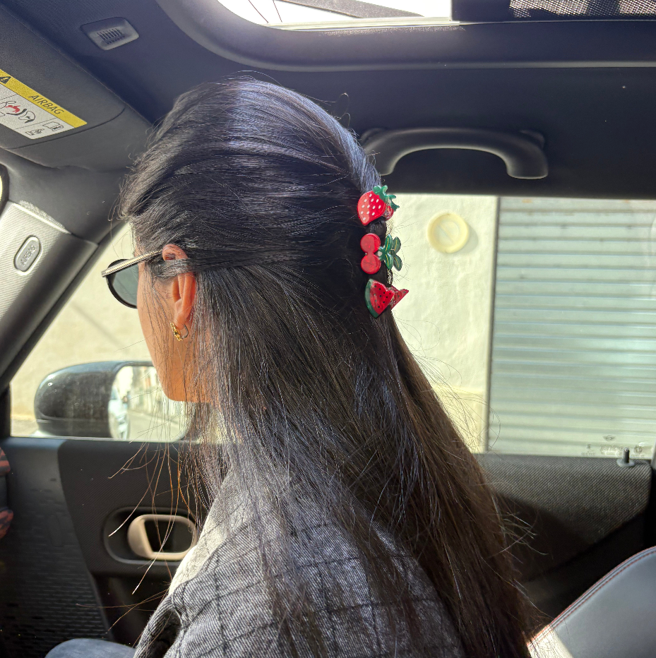 Mini Pince à cheveux Pastèque