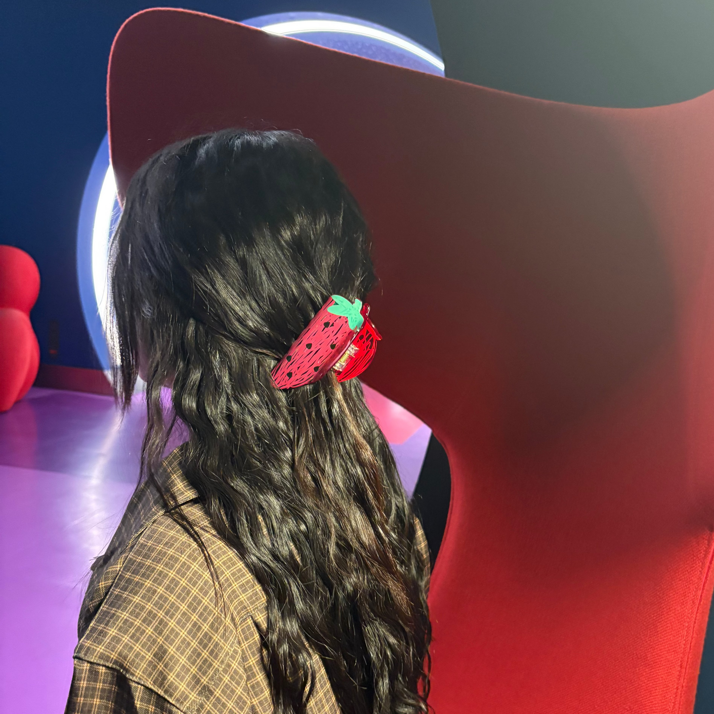Pince à Cheveux Fraise