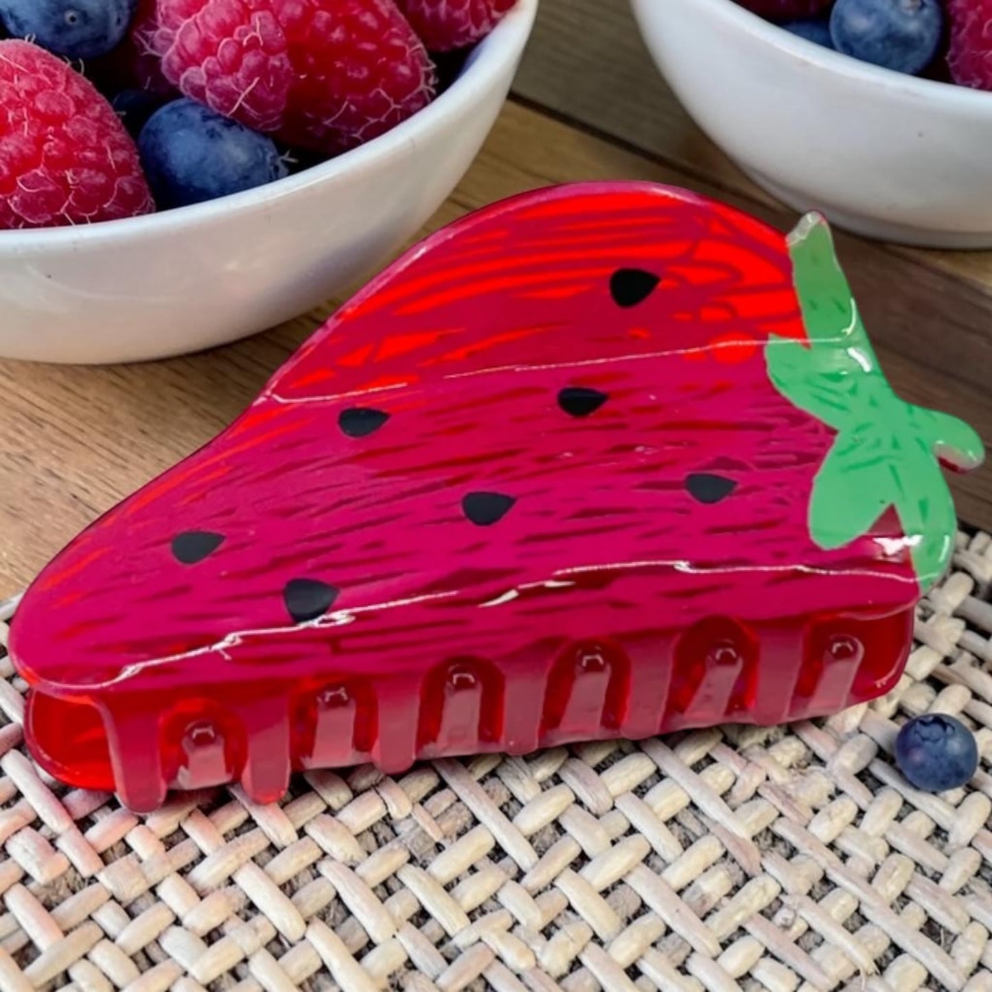 Pince à Cheveux Fraise