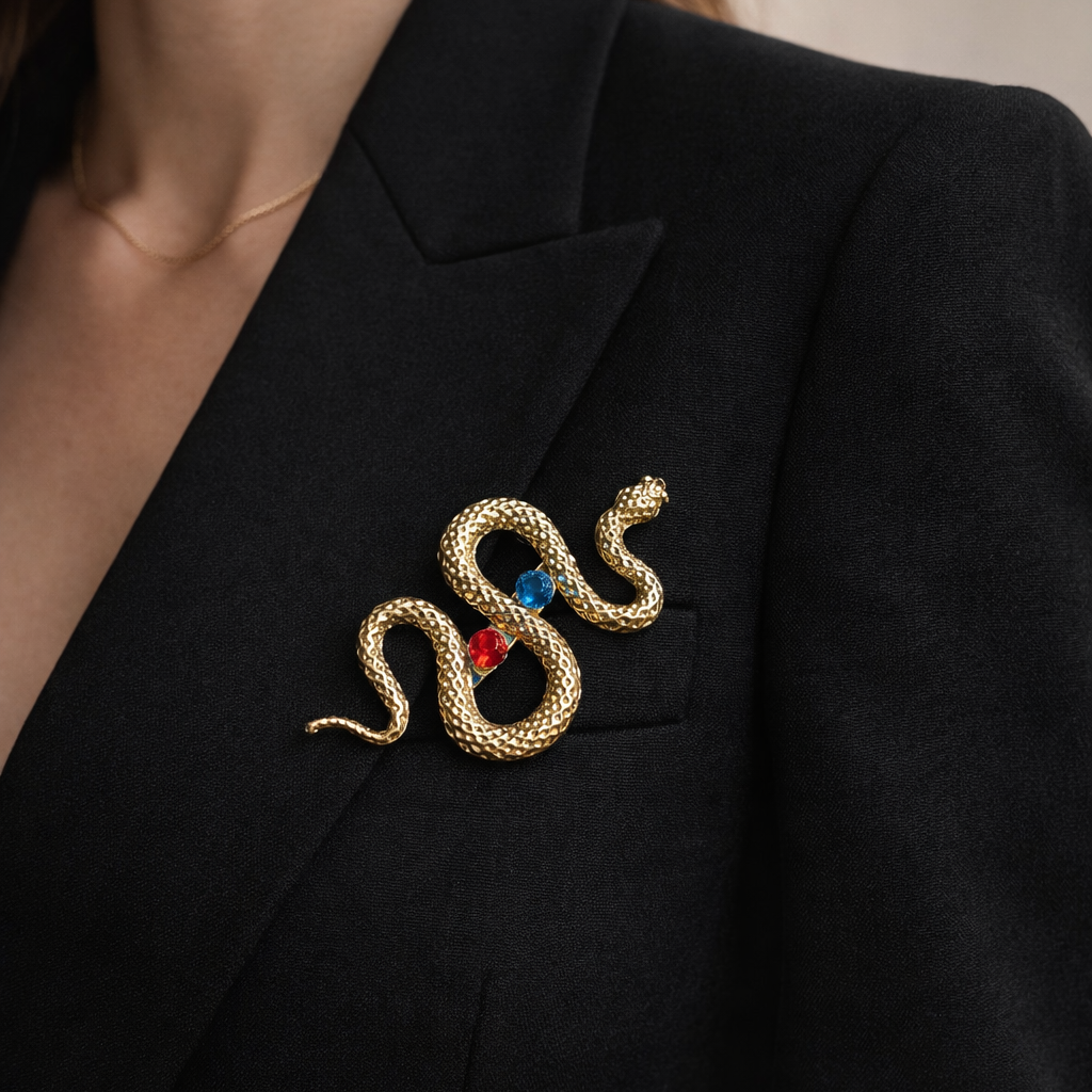 Broche Serpent Éclat