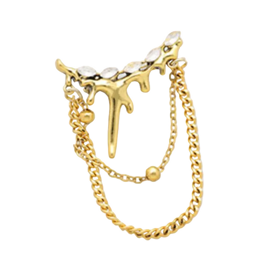 Broche Gouttes Dorée