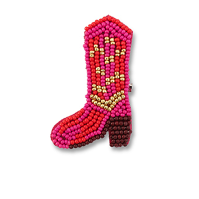Broche botte de cow-boy