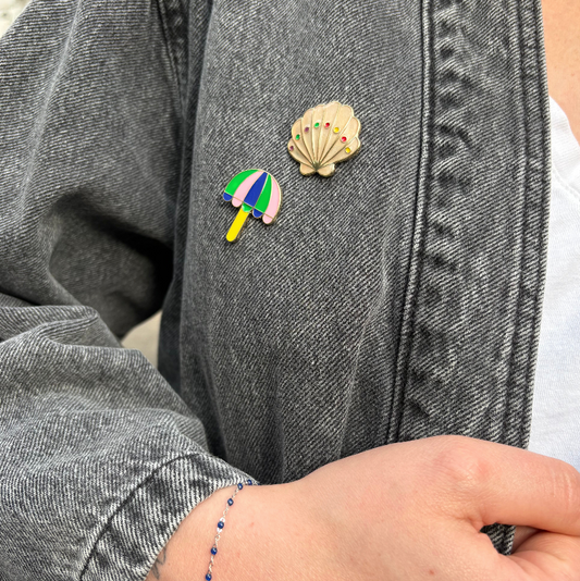 Pin’s Coquillage & Parasol – Duo Été
