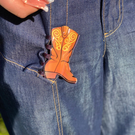 Pince à Cheveux Botte Western