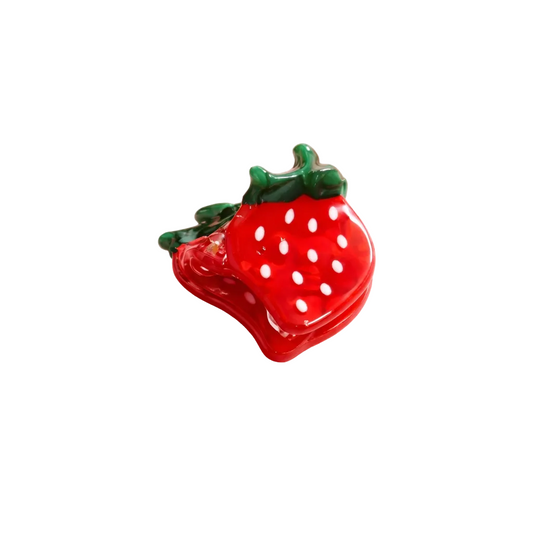Mini Pince à cheveux Fraise